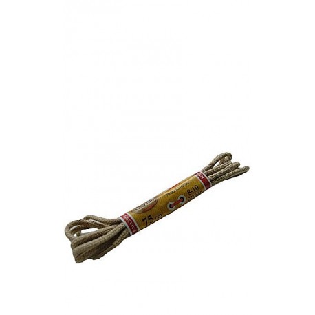 Sznurowadła okrągłe 3/75 Beżowe 8-10 dziurek