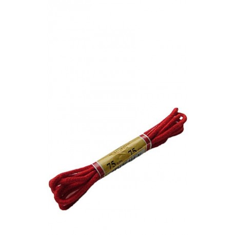 Sznurowadła okrągłe 3/75 Czerwone 8-10 dziurek