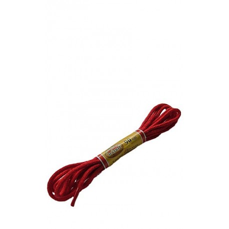 Sznurowadła okrągłe 3/90 Czerwone 10-12 dziurek