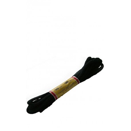 Sznurowadła okrągłe 5/90 Czarne 10-12 dziurek