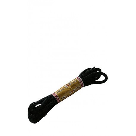 Sznurowadła okrągłe 5/100 Czarne 10-12 dziurek