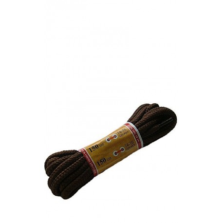 Sznurowadła okrągłe 5/150 Brąz ciemny 14-16 dziurek