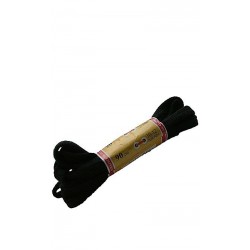 Sznurowadła płaskie 8/90 Czarne 10-12 dziurek