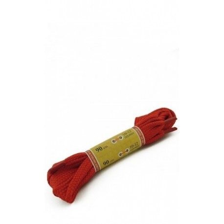 Sznurowadła Płaskie Jaskrawe 10/90 Czerwone 10-12 dziurek