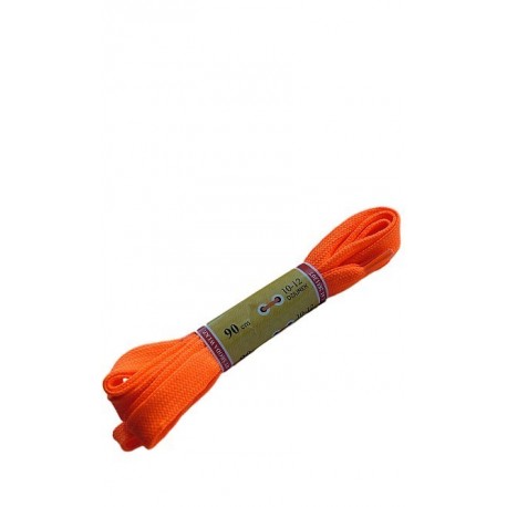 Sznurowadła Płaskie Jaskrawe 10/90 Rude 10-12 dziurek