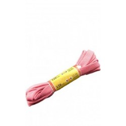 Sznurowadła Płaskie Jaskrawe 10/120 Róż Jasny 12-14 dziurek